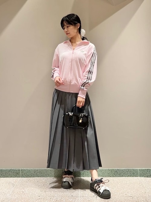 ベルト付きプリーツロングスカート（スカート）｜SNIDEL