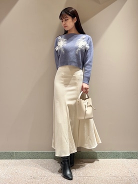 「SNIDEL（スナイデル）のアイテム（ブーツ）」を使った、SNIDELさん（レディース・165cm）の冬コーディネート