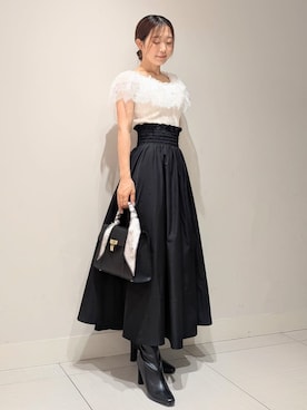 「アイテム（ハンドバッグ）」を使った、SNIDELさん（レディース・151cm）の夏コーディネート