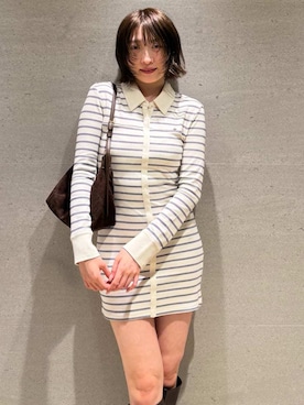 「SNIDEL（スナイデル）のアイテム（バッグ）」を使った、SNIDELさん（レディース・165cm）の秋コーディネート