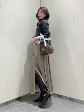 「SNIDEL（スナイデル）のアイテム（トップス）」を使った、SNIDELさん（レディース・157cm）の秋コーディネート