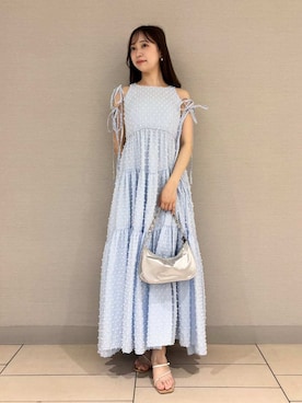 「LeSportsac（レスポートサック）のアイテム」を使った、SNIDELさん（レディース・154cm）の夏コーディネート
