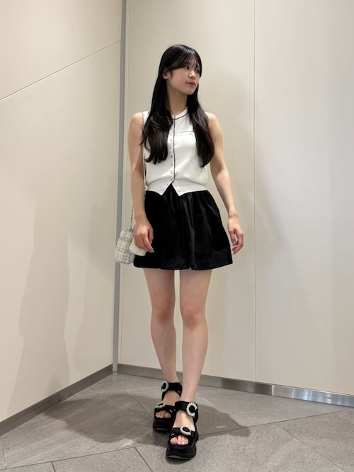 SNIDEL（スナイデル） 厚底 サンダル スニーカーソールビジュー