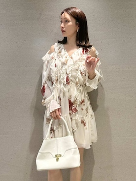 「SNIDEL（スナイデル）のアイテム（バッグ）」を使った、SNIDELさん（レディース・159cm）の春コーディネート