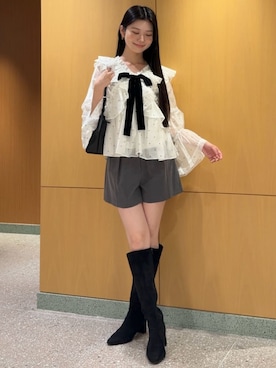 「SNIDEL（スナイデル）のアイテム（バッグ）」を使った、SNIDELさん（レディース・165cm）の秋コーディネート