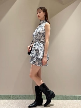 「ミニワンピース」｜SNIDELさん（レディース・163cm）の夏コーディネート