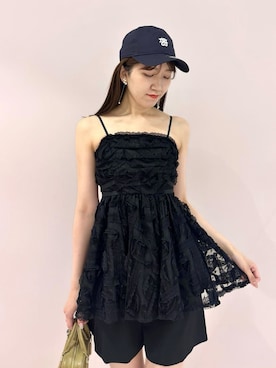 「アイテム（イヤリング、その他）」を使った、SNIDELさん（レディース・174cm）の夏コーディネート