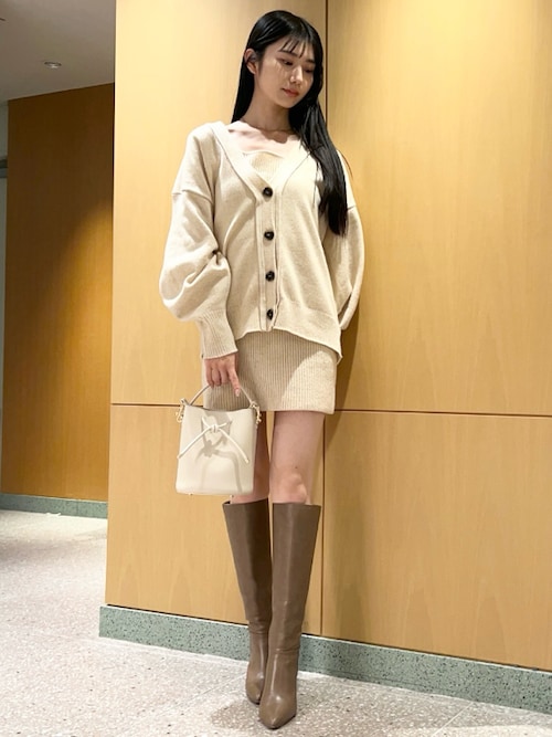 SNIDEL ワンピース リブニットミニワンピース : ZOZOTOWN Yahoo
