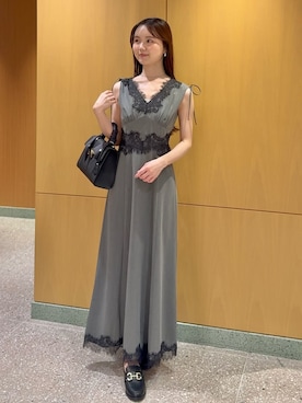 「SNIDEL（スナイデル）のアイテム（ワンピース/ドレス）」を使った、SNIDELさん（レディース・160cm）の夏コーディネート