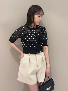 「透けトップス」｜SNIDELさん（レディース・157cm）の夏コーディネート