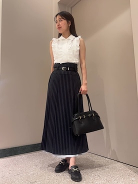「SNIDEL（スナイデル）のアイテム（トップス）」を使った、SNIDELさん（レディース・158cm）の夏コーディネート