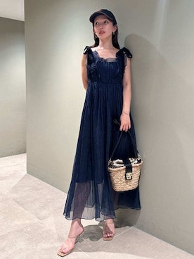 「アイテム（パンプス、その他）」を使った、SNIDELさん（レディース・159cm）の夏コーディネート