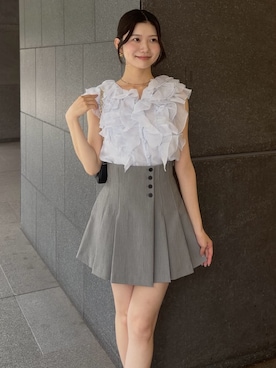 「SNIDEL（スナイデル）のアイテム（パンツ）」を使った、SNIDELさん（レディース・165cm）の夏コーディネート