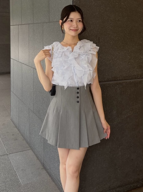SNIDEL（スナイデル） パンツ サイドプリーツスカショーパン