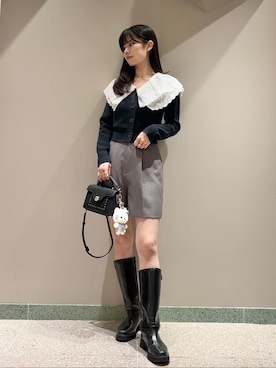 「アイテム（キーケース/キーアクセサリー）」を使った、SNIDELさん（レディース・165cm）の秋コーディネート