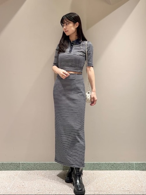 ハーフスリーブポロカットセット（ワンピース）｜SNIDEL
