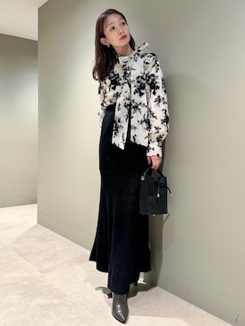 「アイテム（ブーツ、グレー系）」を使った、SNIDELさん（レディース・159cm）の冬コーディネート