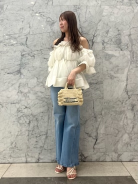 「SNIDEL（スナイデル）のアイテム（パンツ）」を使った、SNIDELさん（レディース・161cm）の春コーディネート