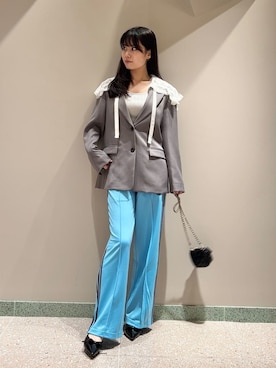 「アイテム（ニット/セーター、シルバー系）」を使った、SNIDELさん（レディース・165cm）の秋コーディネート