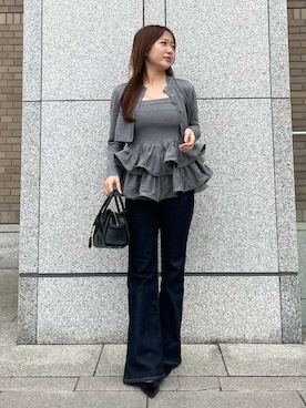 「SNIDEL（スナイデル）のアイテム（パンツ）」を使った、SNIDELさん（レディース・156cm）の春コーディネート