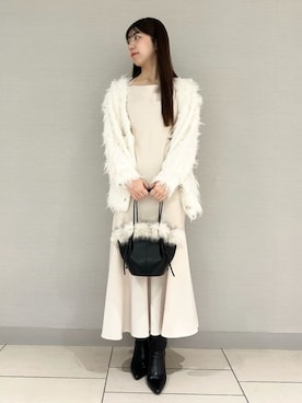 「SNIDEL（スナイデル）のアイテム（バッグ）」を使った、SNIDELさん（レディース・165cm）の冬コーディネート