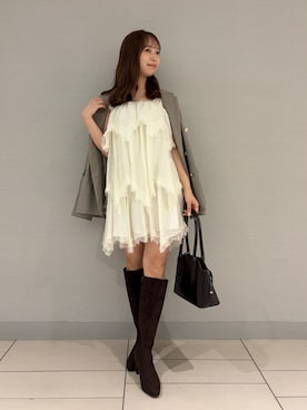 「アイテム（テーラードジャケット、その他）」を使った、SNIDELさん（レディース・154cm）の夏コーディネート