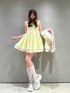 「SNIDEL（スナイデル）のアイテム（ブルゾン）」を使った、SNIDELさん（レディース・167cm）の春コーディネート