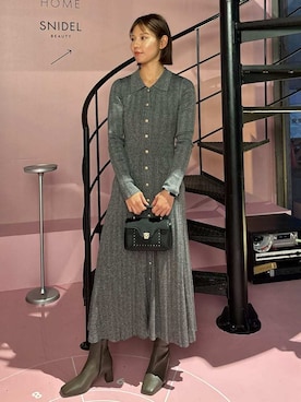 「アイテム（ワンピース、その他）」を使った、SNIDELさん（レディース・165cm）の秋コーディネート
