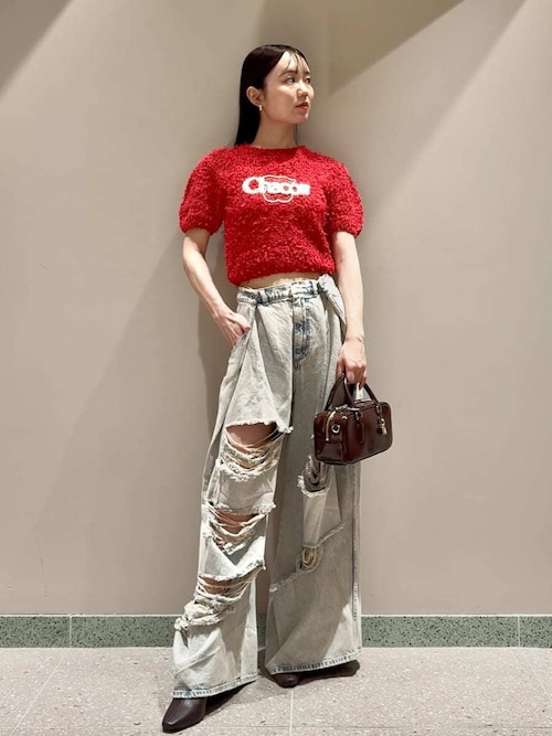 セール】【Chacott】ジャガードハーフプルオーバー（ニット/セーター