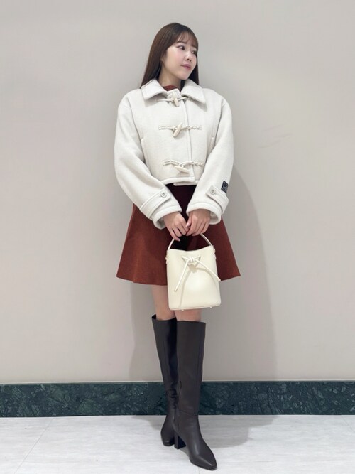 snidel ウールシャギーショートダッフルコート ショート ダッフル