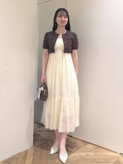 スナイデル　リボンティアードワンピース リボンティアードワンピース(マキシ・ロングワンピース