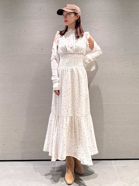 「アイテム（ブーツ）」を使った、SNIDELさん（レディース・159cm）の夏コーディネート