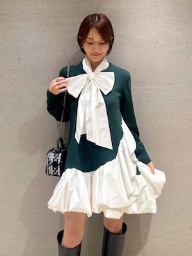 「SNIDEL（スナイデル）のアイテム（バッグ）」を使った、SNIDELさん（レディース・153cm）の秋コーディネート