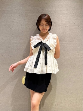 「SNIDEL（スナイデル）のアイテム（トップス）」を使った、SNIDELさん（レディース・153cm）の春コーディネート
