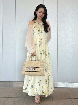 「SNIDEL（スナイデル）のアイテム（バッグ）」を使った、SNIDELさん（レディース・152cm）の春コーディネート