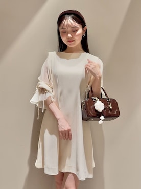 「アイテム（チャーム）」を使った、SNIDELさん（レディース・160cm）の夏コーディネート