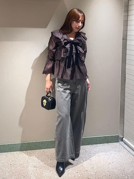 「SNIDEL（スナイデル）のアイテム（バッグ）」を使った、SNIDELさん（レディース・166cm）の秋コーディネート