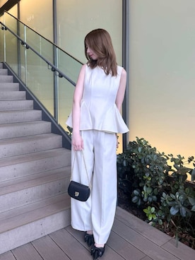 「SNIDEL（スナイデル）のアイテム（バッグ）」を使った、SNIDELさん（レディース・160cm）の春コーディネート