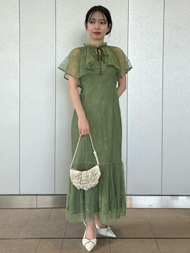 「SNIDEL（スナイデル）のアイテム（ワンピース/ドレス）」を使った、SNIDELさん（レディース・152cm）の春コーディネート