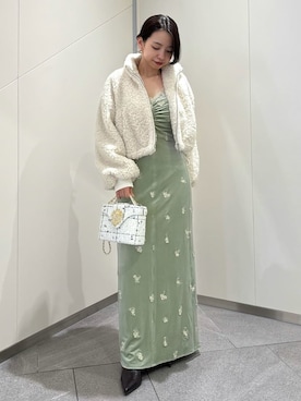 「アイテム（イヤリング、その他）」を使った、SNIDELさん（レディース・152cm）の秋コーディネート