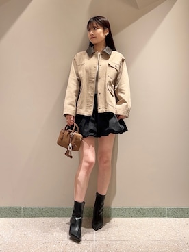 「SNIDEL（スナイデル）のアイテム（その他アウター）」を使った、SNIDELさん（レディース・165cm）の冬コーディネート