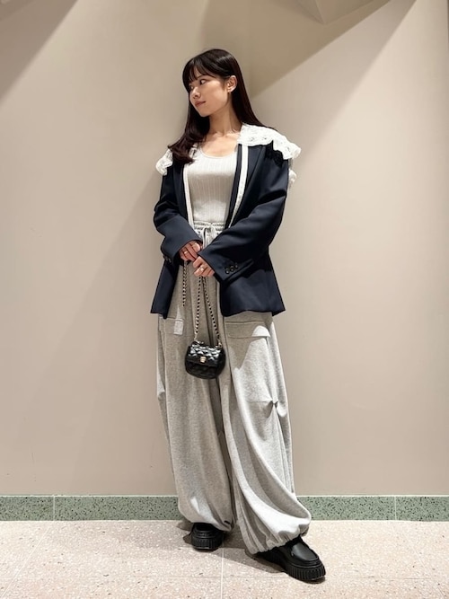 【SNIDEL】 ワイドデザインパンツ ワイドデザインパンツ(ロングパンツ)｜パンツ｜SNIDEL