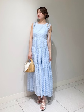 「SNIDEL（スナイデル）のアイテム（ワンピース/ドレス）」を使った、SNIDELさん（レディース・162cm）の夏コーディネート