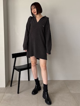 「肌見せ」｜SNIDELさん（レディース・165cm）の秋コーディネート