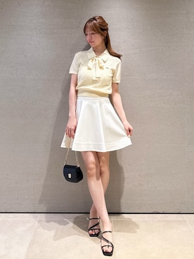 「SNIDEL（スナイデル）のアイテム（ショルダーバッグ）」を使った、SNIDELさん（レディース・162cm）の春コーディネート