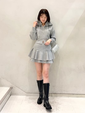 「SNIDEL（スナイデル）のアイテム（アクセサリー）」を使った、SNIDELさん（レディース・174cm）の冬コーディネート