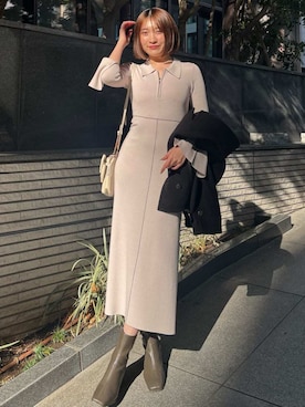 SNIDELさん（レディース・165cm）の冬コーディネート