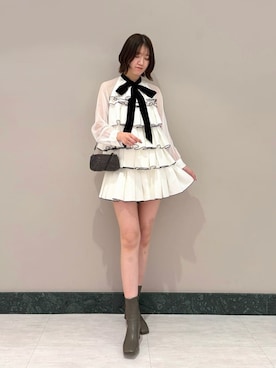 「アイテム（ワンピース/ドレス）」を使った、SNIDELさん（レディース・174cm）の冬コーディネート