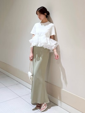 「SNIDEL（スナイデル）のアイテム」を使った、SNIDELさん（レディース・162cm）の春コーディネート