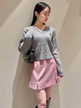 「SNIDEL（スナイデル）のアイテム（ブーツ）」を使った、SNIDELさん（レディース・160cm）の冬コーディネート